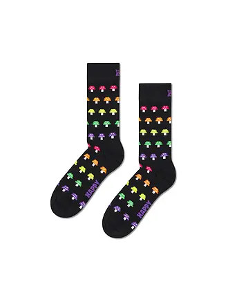 HAPPY SOCKS | Herren Socken MUSHROOM STRIPE 41-46 black | 